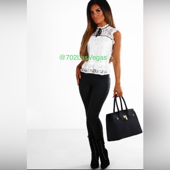 Pink Boutique white lace top - Picture 7 of 7